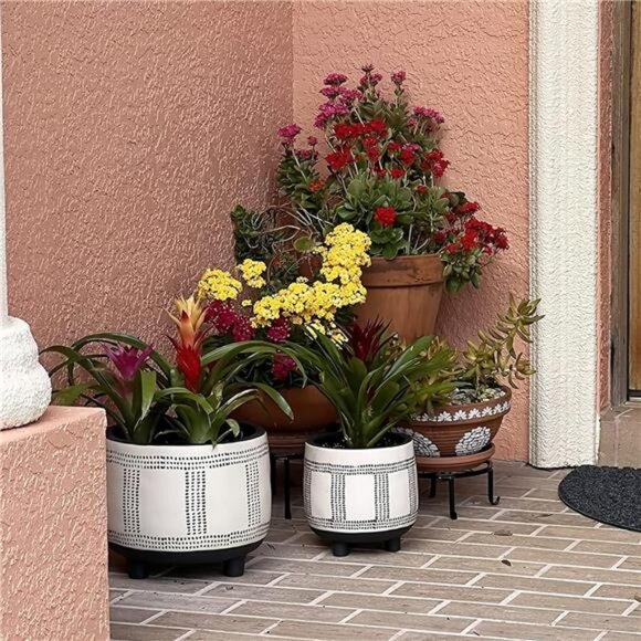 5 Pack Metal Plant Stands,Heavy Duty Potted Holder for Flower Pot,Indoor Outdoor - Picture 6 of 7